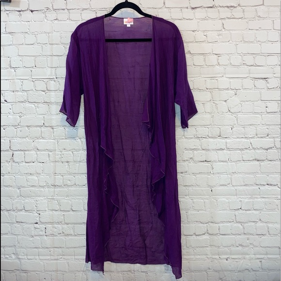 LuLaRoe Other - LulaRoe Shirley Purple Kimono
